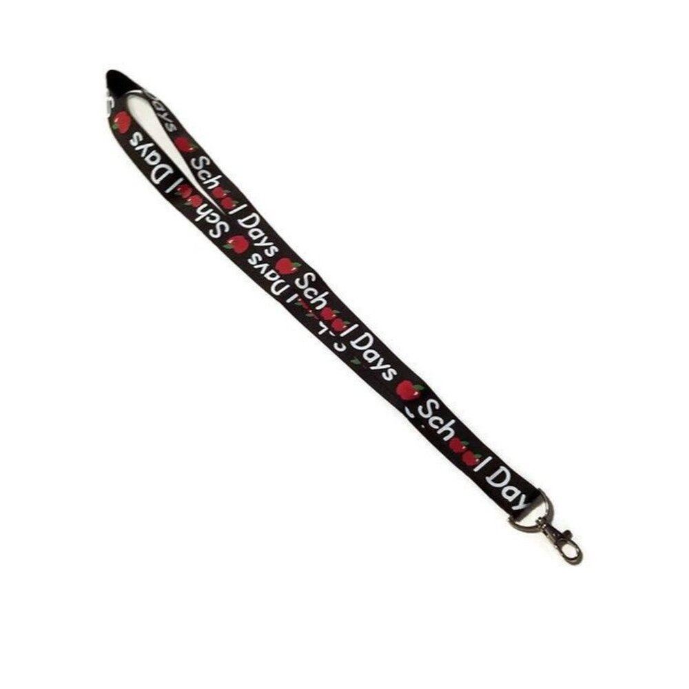 Black School Days Lanyard Keychain